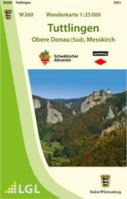 Obrázek produktu pro W260 Turistická mapa 1:25000 Tuttlingen