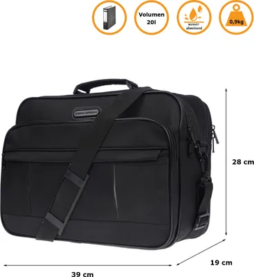 Produktbild von Herren Flugbegleiter Umhängetasche Tasche Arbeitstasche Herrentasche Messenger Querformat