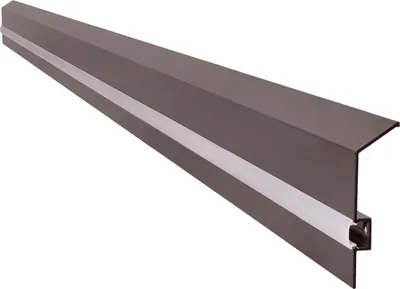 Produktbild von Renoplast Aluminium Sockelprofil C2 Sockelleiste, Abschlussprofil, 8x2,5x200 cm, Braun