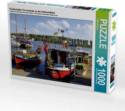Produktbild von Calvendo Fischerhafen Travemünde an der Hafeneinfahrt 1000 Teile Puzzle quer 640x480mm, Reupert Lothar; 7434281