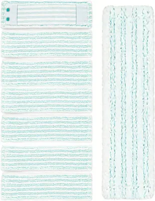 Imagen del producto de Fundas de microfibra para trapeador, 8 unidades, absorbentes de agua, aptas para todo tipo de suelos, repuestos para mopas