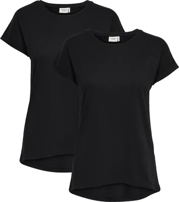 Produktbild von T-Shirt 2-er Stück Pack Kurzarm Basic Blusen Oberteil Set JDYLOUISA | 38