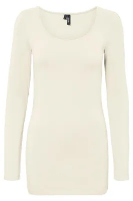 Produktbild von VERO MODA Damen VMMAXI My LS Soft Long U-Neck, Pumice Sone, XS