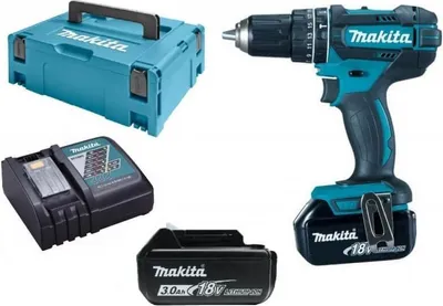 Image de Perceuse à percussion 18V LXT (2x3,0 Ah) en MAKPAC - MAKITA DHP482RFJ