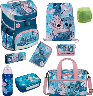 Produktbild von DISNEY STITCH Schulranzen 1.Klasse Scooli Campus Fit 9-teilges Set mit Sporttasche