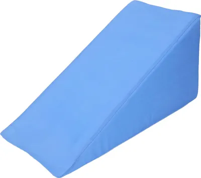 Imagen del producto de Las almohadillas para el codo previenen las úlceras por presión después de la cirugía. Triángulo para dormir, esponja de espuma para elevar el brazo, color azul