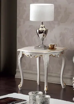 Produktbild von Beistelltisch Holz Tische Klassischer Couch Tisch Kaffeetisch Italienische Möbel