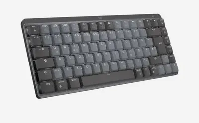 Produktbild von Logitech MX Mechanical Mini, Kabellos, RF Wireless + Bluetooth, Mechanischer Switch, QWERTZ, LED, Graphit