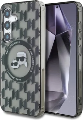 Obrázek produktu pro KARL LAGERFELD case passend für SAMSUNG S25 KLHMS25SHMCKMHK (Magnetic IML Metal Monogram KC Heads) černá