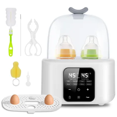 Produktbild von Baby Flaschenwärmer, 6 in 1 Schneller Milch- und Muttermilchwärmer mit Temperaturregelung, Digital Display & Sterilisator