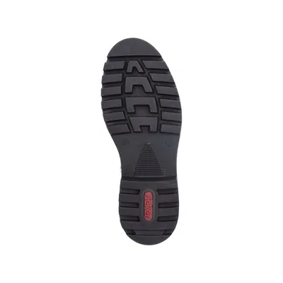 Produktbild von Rieker Damen Slipper Penny Loafer Bulky Sohle Kontrastnähte Z9660, Größe:41 EU, Farbe:Schwarz