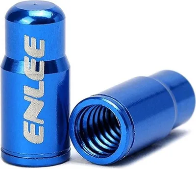 Produktbild von 2er Ventilkappe Presta Fahrrad Sclaverand Französisches Ventil Bike SV Aluminium, Farbe:Blau