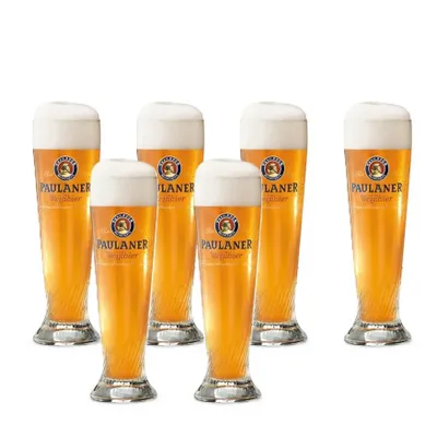 Produktbild von 6x Paulaner Weizenbierglas 0,5L