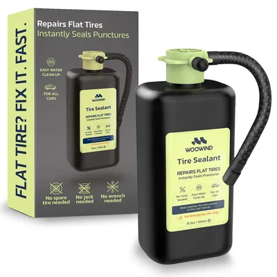 Imagen del producto de Sellante para neumáticos - Kit de reparación - 450 ml - Hasta 5 mm - Coche, SUV y camión