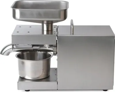 Image de Presse à huile automatique - Presse à huile électrique - Pressage à froid/à chaud - Avec broyeur - Pour olives, noix de coco, colza, sésame - À usage professionnel