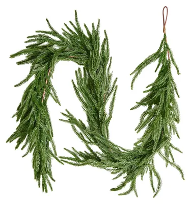 Productafbeelding van VEVOR kerstkrans, 1524 mm, realistische krans van Norfolk-den, dennengroen krans, kunstplantenkrans, geschikt voor kerstdecoratie binnen en buiten, op tafel, boven de schoorsteenmantel en rond de schoorsteen