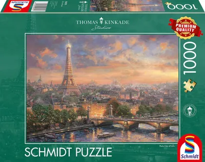 Produktbild von 1000 Teile Schmidt Spiele Puzzle Thomas Kinkade Paris, Stadt der Liebe 59470