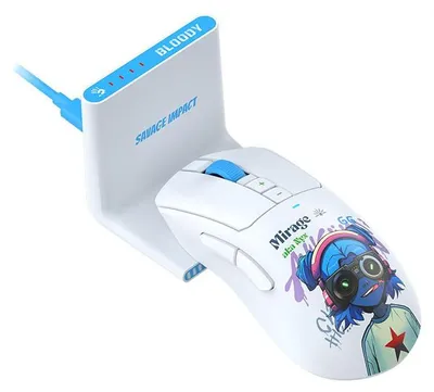 Immagine prodotto di Mouse A4TECH Bloody R73 Ultra Duo Wireless 2,4 GHz+USB Nyx Mirage