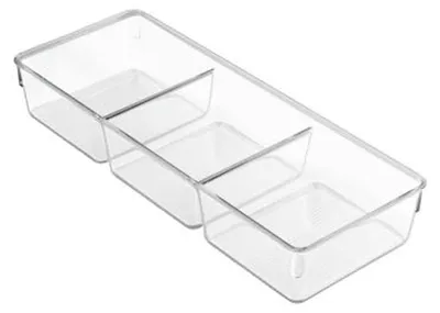 Image de IDESIGN - INTERDESIGN - Bac de rangement transparent 3 en 1