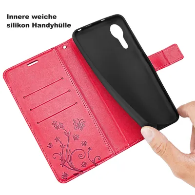 Produktbild von Hülle für Samsung Xcover 7 Handyhülle Handy Tasche Flip Wallet Case Klapphülle Rot
