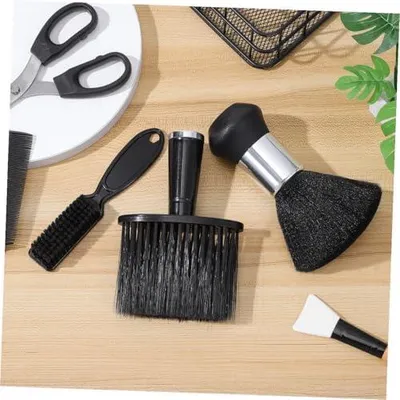 Produktbild von 3 Haarschneidebürsten für Nacken, Haare und Reinigung im Salon und zu Hause