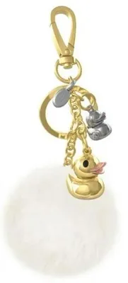 Image de Pendentif pour sac à main « canards dorés » avec pompon - Metalmorphose