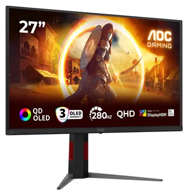 Zdjęcie produktu dla AOC G4 Q27G4ZD/69, 67,3 cm (26.5"), 2560 x 1440 px, 0,03 ms, Czarny, Czerwony