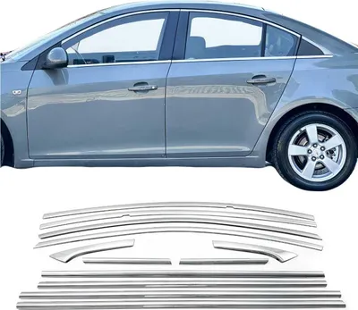 Zdjęcie produktu dla Listwy okienne do Chevrolet Cruze 2009-2016 stal nierdzewna chrom 12szt
