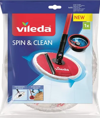 Obrázok produktu pre Vileda Spin & Clean Náhrada pre rotačný mop Červená Červená Jedna veľkosť