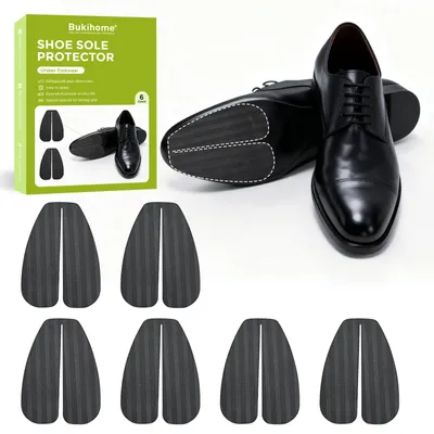 Immagine prodotto di Protezioni antiscivolo per suole di scarpe - Migliorano l'aderenza e prevengono l'usura (Nero, taglia M)