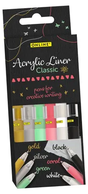 Productafbeelding van ONLINE Acrylliner Classic, 6 stuks