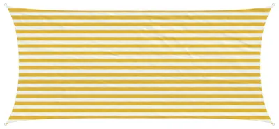 Image de Voile d'ombre Jaune et blanc 2 x 5 m HDPE