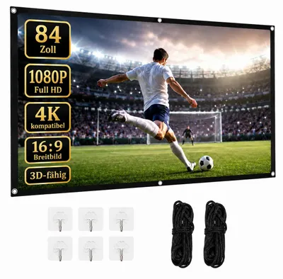 Obrázek produktu pro 16:9 HD, skládací projekční plátno, 84 palců