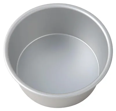 Imagen del producto de KAMBERG - Molde para pastel, redondo, diámetro 15 x 7,5 cm, aluminio anodizado, color plateado