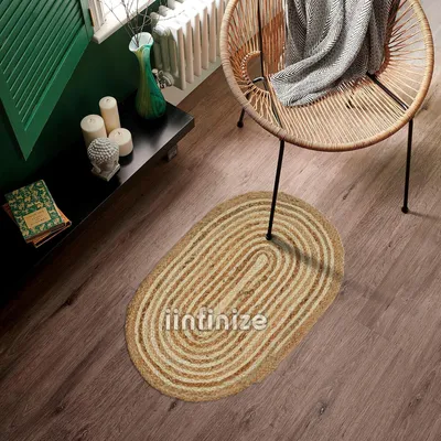 Obrázek produktu pro Podložka na jógu, oválná, 45 x 66 cm, v bohémském stylu, s etnickým designem