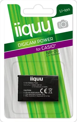 Produktbild von iiquu Digicam-Power Casio NP-20