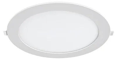 Immagine prodotto di Faretto da incasso a pannello LED Braytron 24 W, ultrapiatto 25,5 mm, rotondo, bianco freddo 6500 K, 2400 lm, Ø 275 mm, bianco, IP40