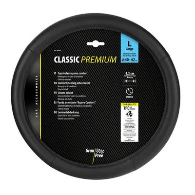 Obrázok produktu pre GRAN PREE Classic prémiový poťah volantu zo Skeentexu 40/42 cm