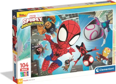 Immagine prodotto di Puzzle CLE 104 maxi SuperKolor Spidey&Frien.23777