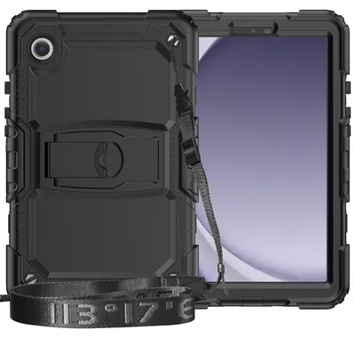 Immagine prodotto di Per Samsung Galaxy Tab A9 Custodia in silicone per tablet Tracolla + supporto