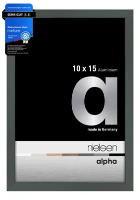 Produktbild von nielsen Aluminium Bilderrahmen Alpha, 10x15 cm, Platin