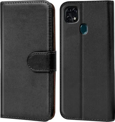 Produktbild von Conie Klapp Tasche für ZTE Blade 10 Smart Kartenfach Rundumschutz Hülle in Schwarz