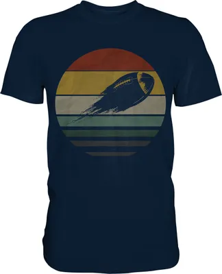 Produktbild von Retro American Football T-Shirt – Navy / M