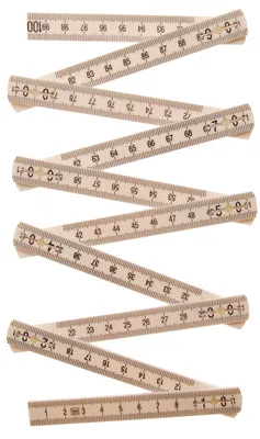 Image de Mètre pliant KRAFTMANN 2054, 10 éléments, longueur 1 m