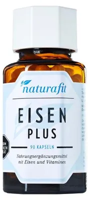 Produktbild von naturafit Eisen Plus Kapseln, 90 St. Kapseln