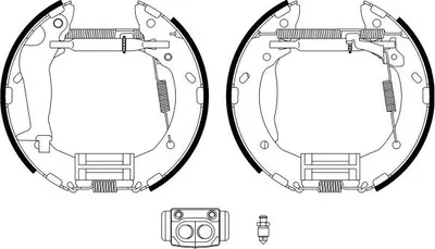 Produktbild von TEXTAR Bremsensatz Trommelbremse Hinten für HYUNDAI GETZ (TB) 84063300