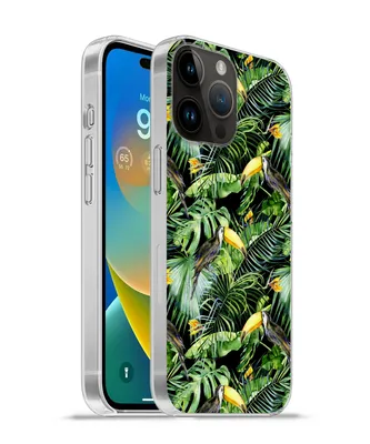 Produktbild von MuchoWow® Handyhülle Schutzhülle Hülle für Apple iPhone 14 Pro Max Tukan - Muster - Pflanzen Silikon Softcase Handy Hülle - Hardcover