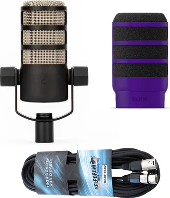 Zdjęcie produktu dla Mikrofon Rode Podmic z ekranem WS14PU i kablem