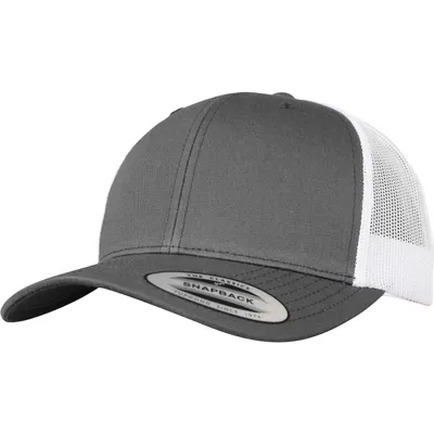 Produktbild von FLEXFIT 6606T | Retro Trucker 2-Tone Cap / Kappe / Mütze / Hut - Farbe: Dark Grey/White - Größe: One Size