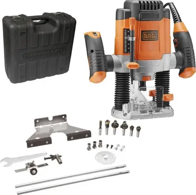 Zdjęcie produktu dla Black+Decker Frezarka Górnowrzecionowa 1200W +6 Frezów Kw1200Eka